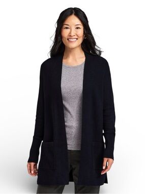 Denver Hayes Novelty Stitch Open Waffle Cardigan